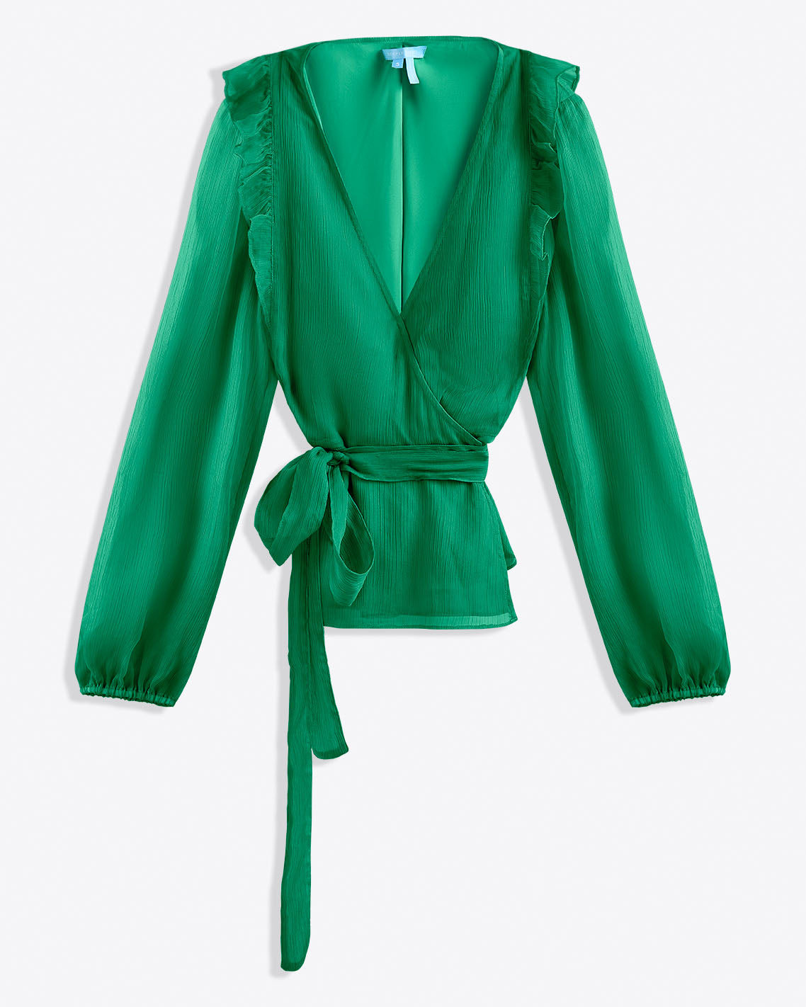 Wrap Top | Women's Blouses & Wrap Tops by Draper James Green - Draper James