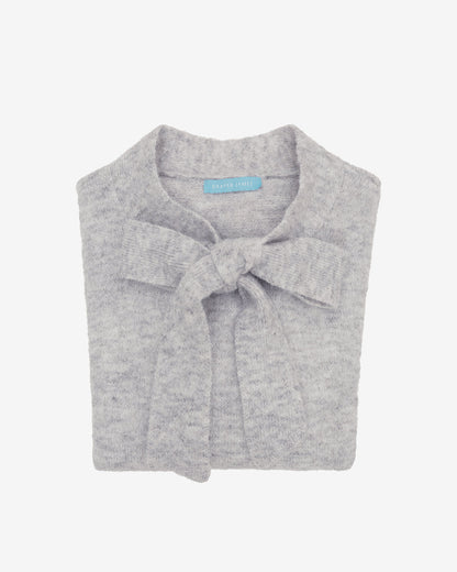 Bow Sweater in Grey Bow Grey - Draper James