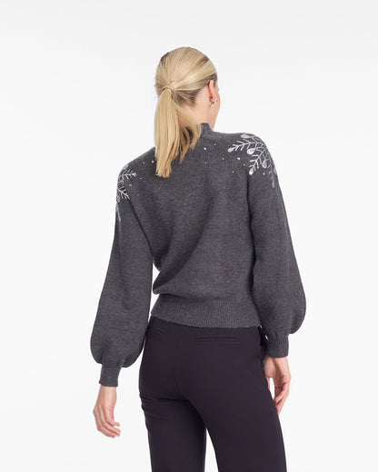 Snowflake Sweater Grey - Draper James