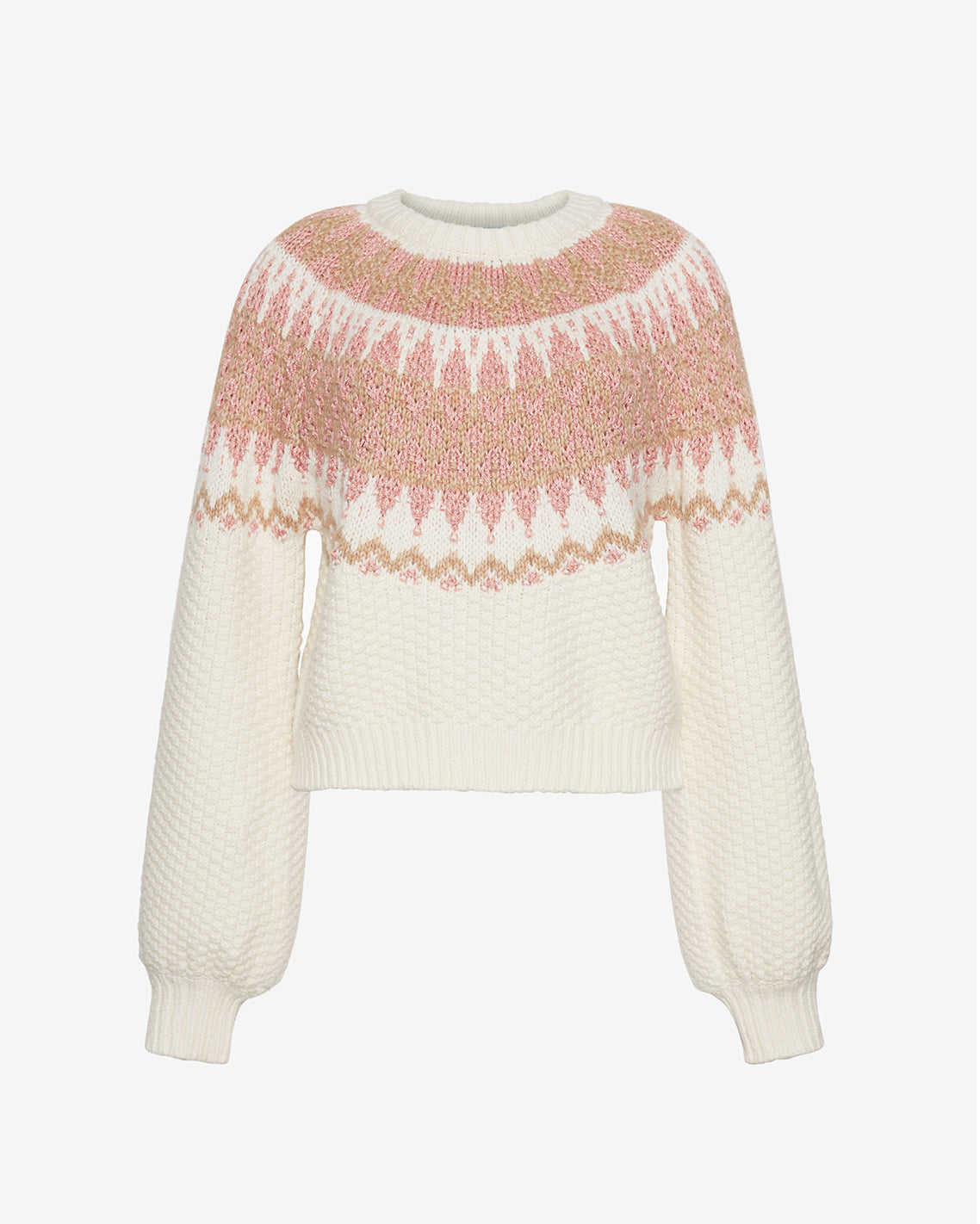 Fairisle Sweater in Magnolia White Multi Magnolia White Multi - Draper James