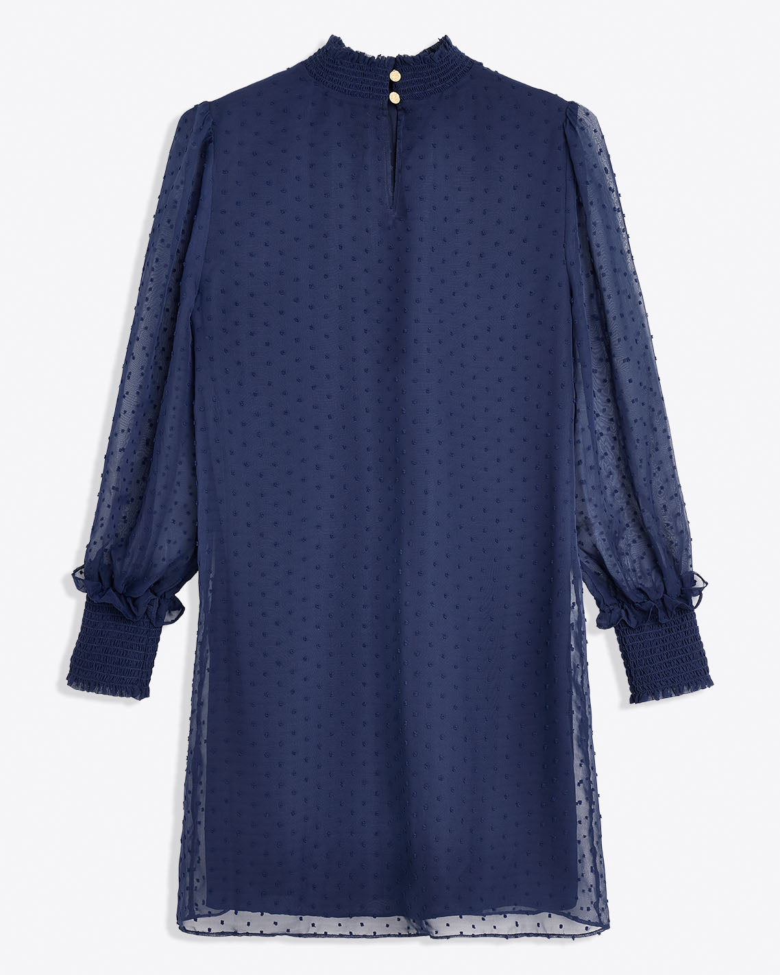 Lindsay Long Sleeve Mini Dress Nassau Navy - Draper James