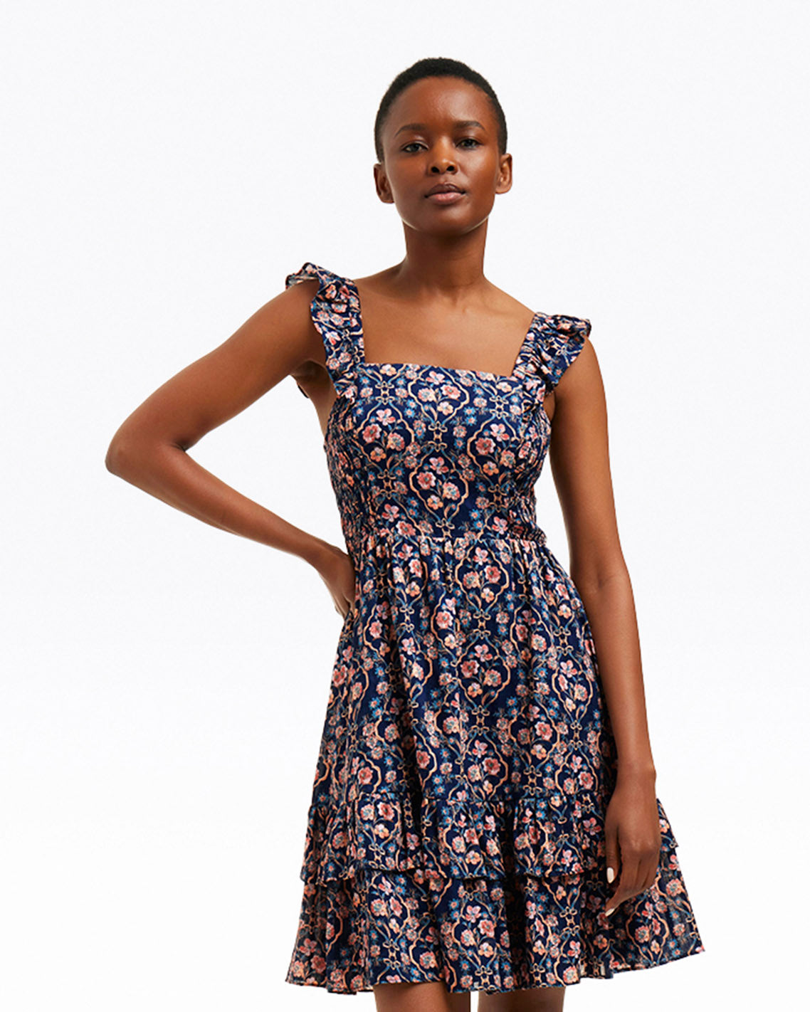 Carrie Mini Dress in Twilight Vines Twilight Vines - Draper James