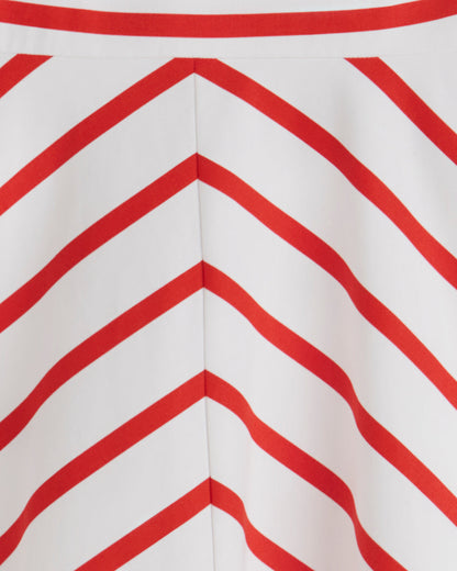 Zoe Love Circle Dress in Red Wentworth Stripe Wentworth Stripe - Draper James