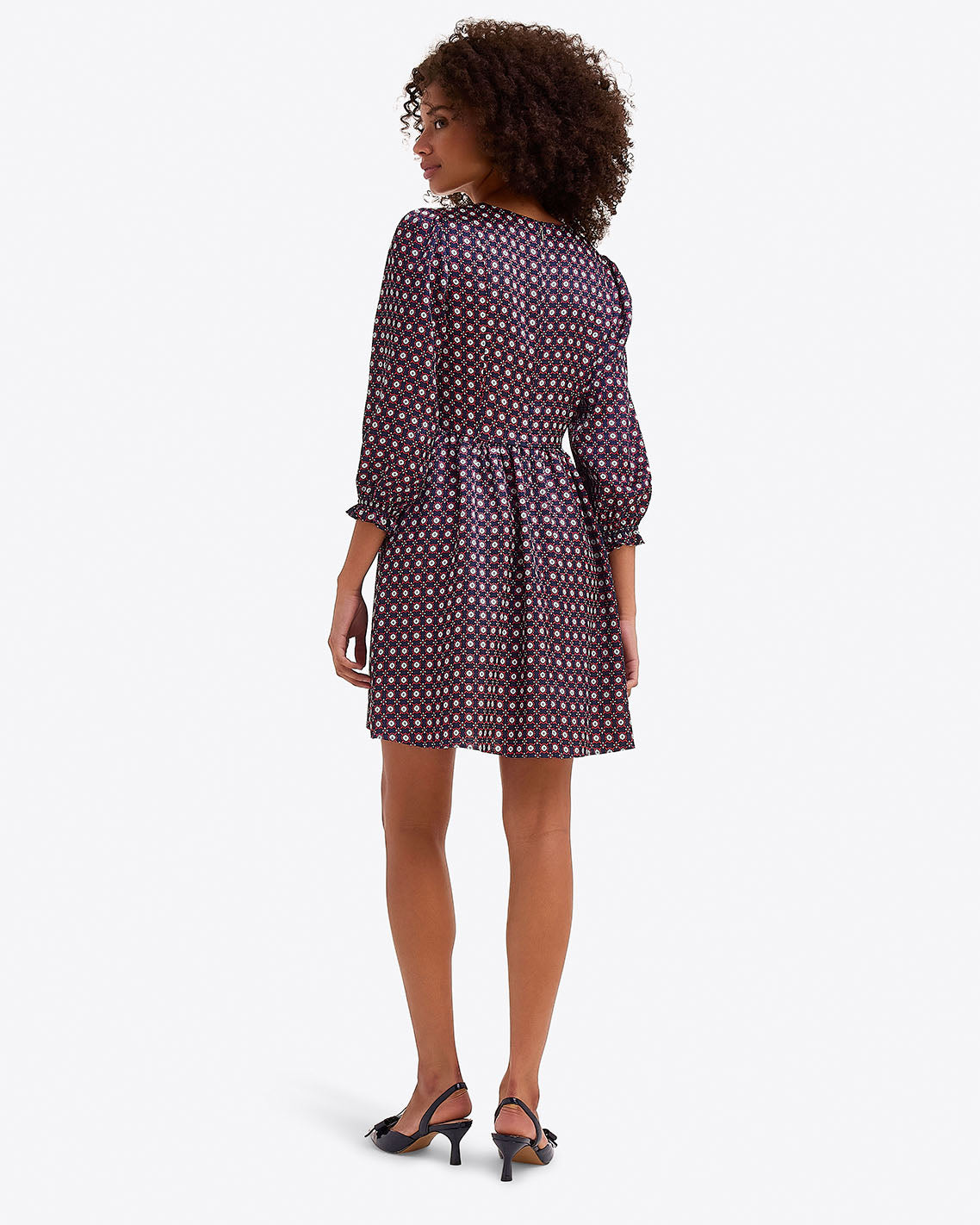 Connie Long-Sleeve Dress – Classic Nassau Navy - Draper James