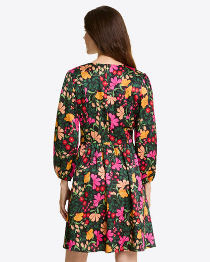 Connie Long-Sleeve Dress – Alternate Print Black Multi - Draper James
