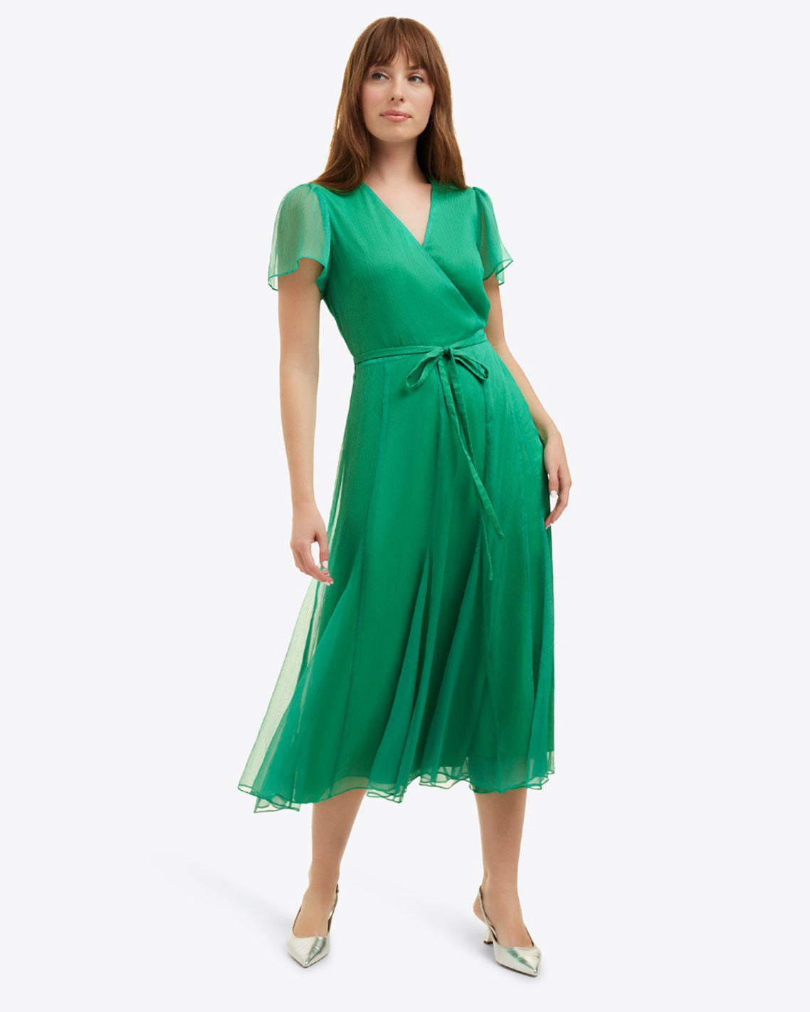 Daphne Midi Wrap Dress Green - Draper James