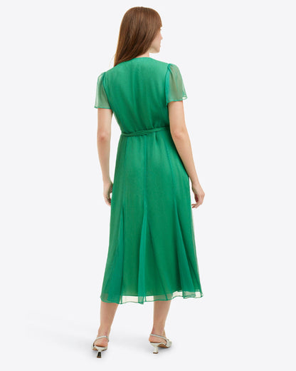 Daphne Midi Wrap Dress Green - Draper James