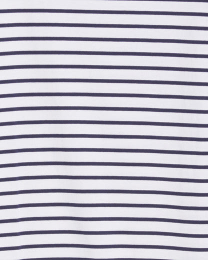 Sheryl Long Sleeve Dress in Cotton White Nautical Stripe - Draper James