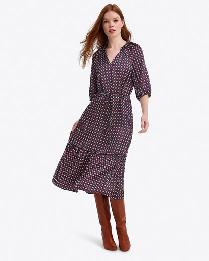 Martina Midi Dress | Women's Midi Dresses by Draper James Nassau Navy - Draper James