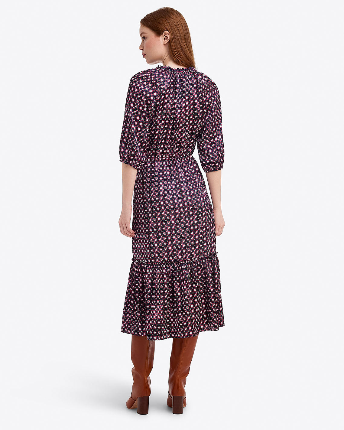 Martina Midi Dress | Women's Midi Dresses by Draper James Nassau Navy - Draper James