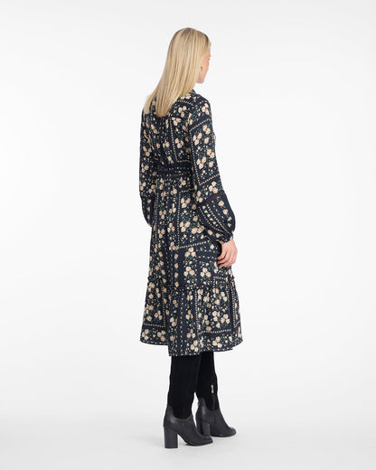 Beverly Midi Dress in Wallpaper Floral Wallpaper Floral - Draper James