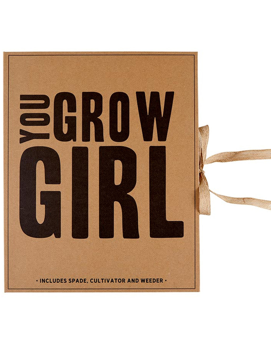 You Grow Girl Garden Tools Book Box Brown - Draper James