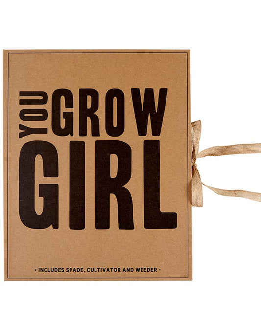 You Grow Girl Garden Tools Book Box Brown - Draper James