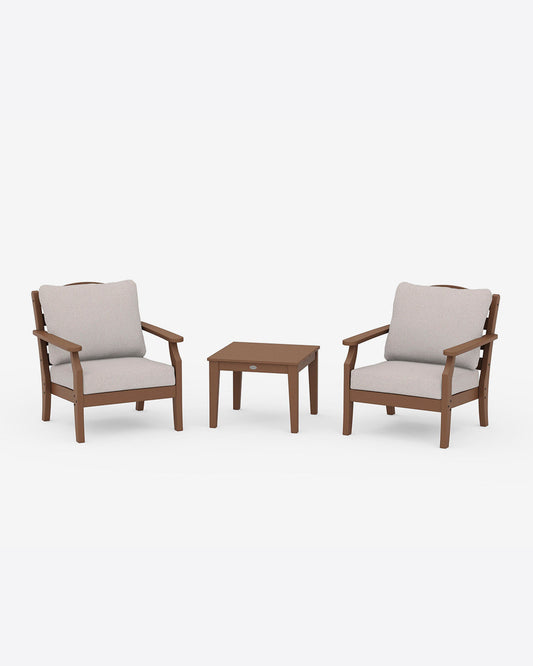 Savannah 3-Piece Deep Seating Set in Sage Teak - Draper James