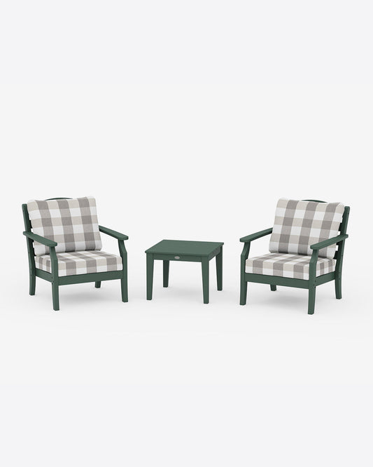 Savannah 3-Piece Seating Set – Buffalo Plaid Red Forest - Draper James