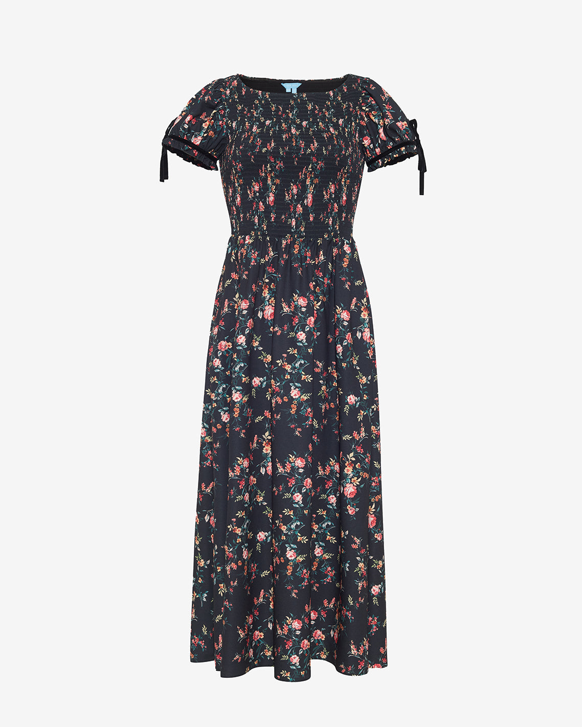 Kelsey Smocked Midi Dress in Garden Rose Garden Rose - Draper James