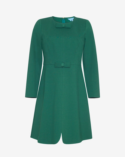 Long-Sleeve Sadie Shift Dress in Evergreen Evergreen Ponte - Draper James