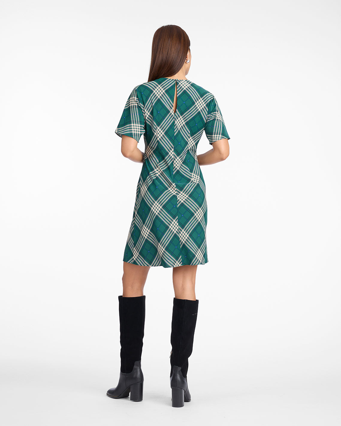 Every Mini Dress in Plaid Green Multi - Draper James