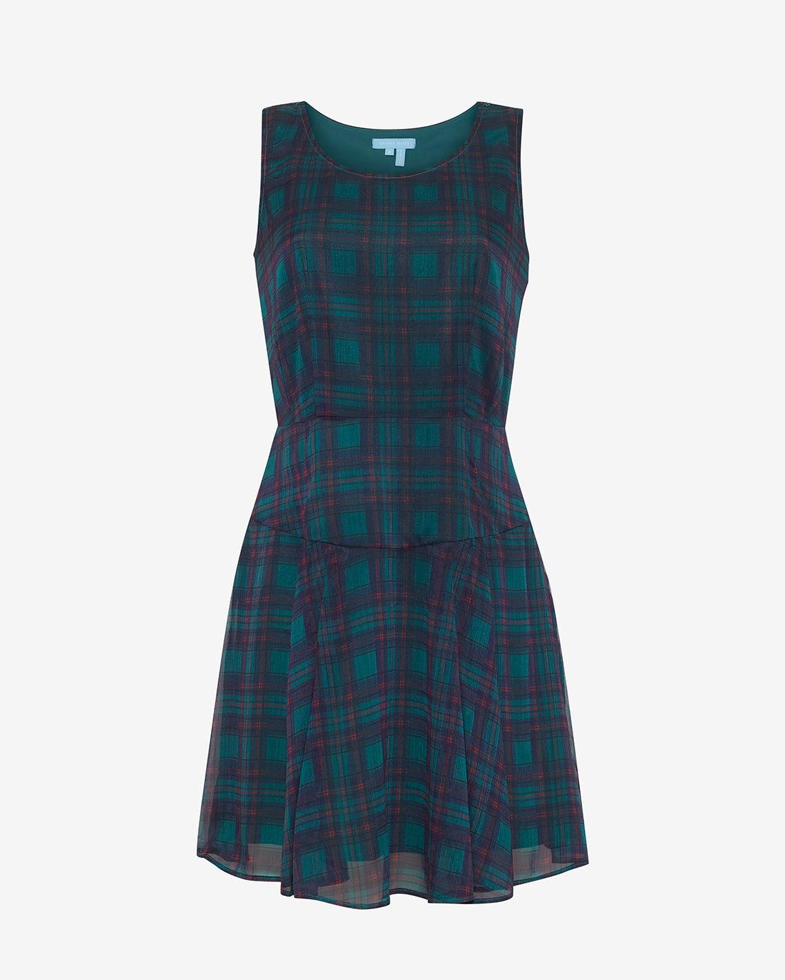 Elliot Sweater Dress in Evergreen Tartan Evergreen Tartan - Draper James