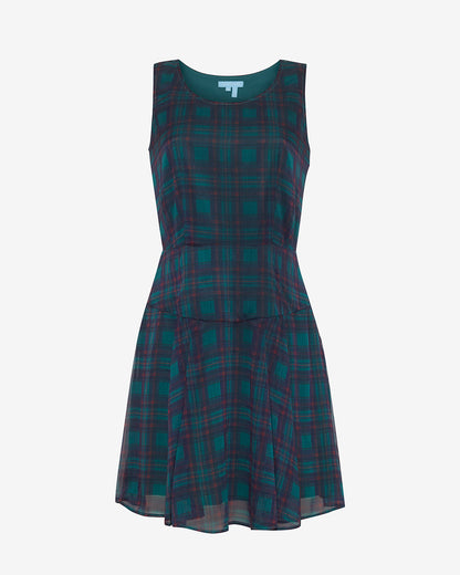 Elliot Sweater Dress in Evergreen Tartan Evergreen Tartan - Draper James