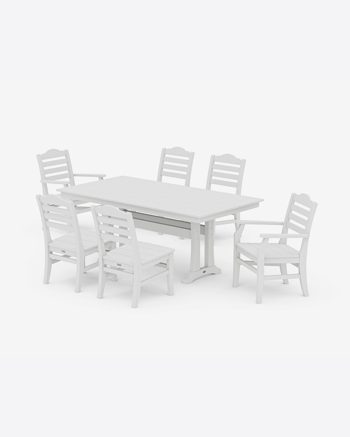 Savannah 7-Piece Farmhouse Dining Set with Trestle Legs White - Draper James