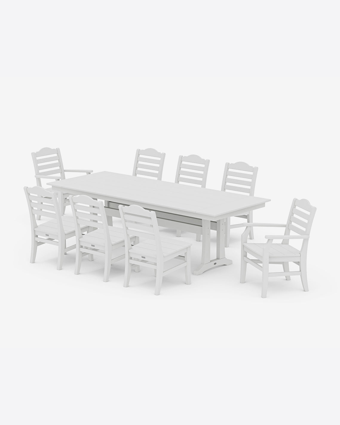 Savannah 9-Piece Farmhouse Dining Set with Trestle Legs White - Draper James