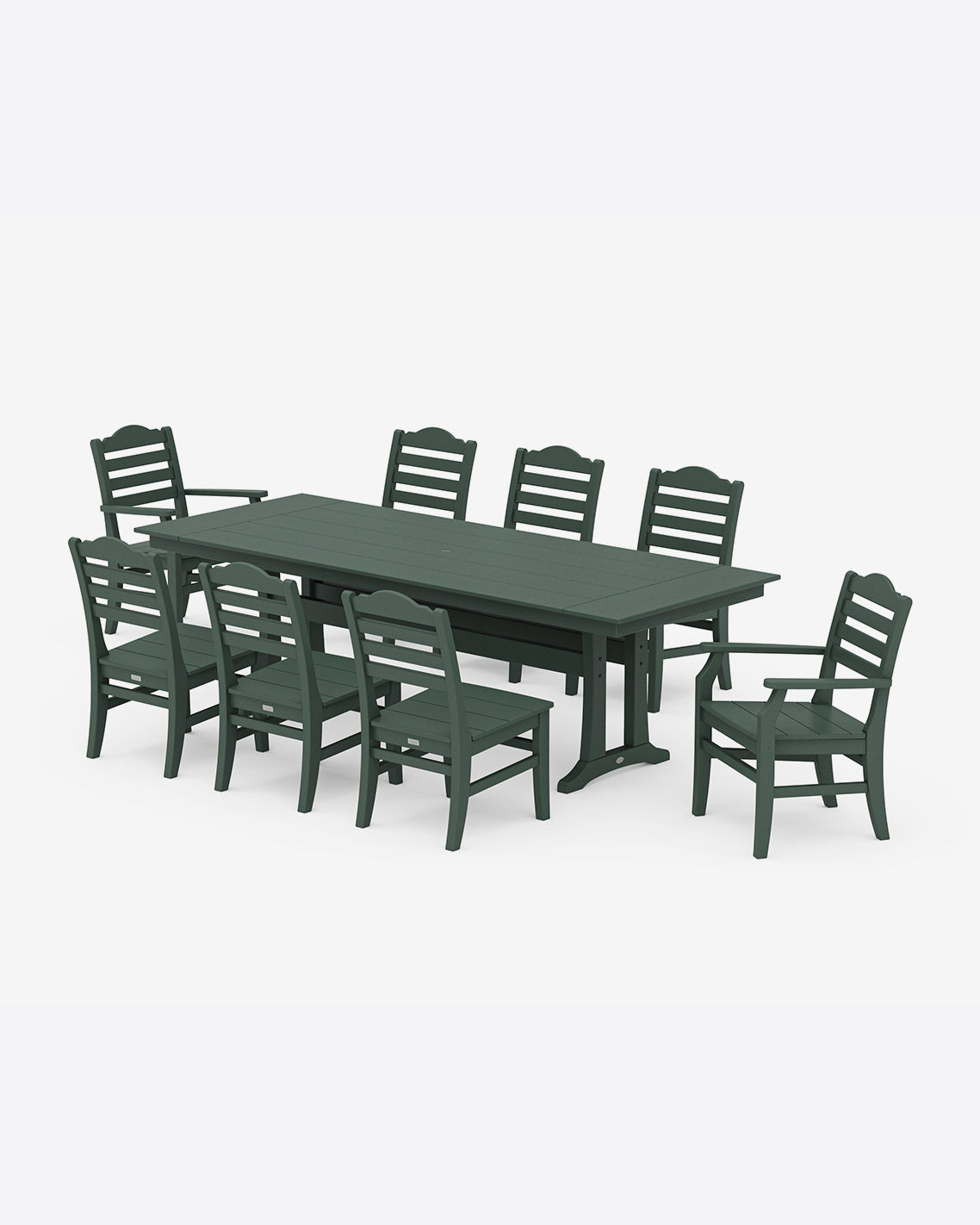 Savannah 9-Piece Farmhouse Dining Set with Trestle Legs Forest - Draper James