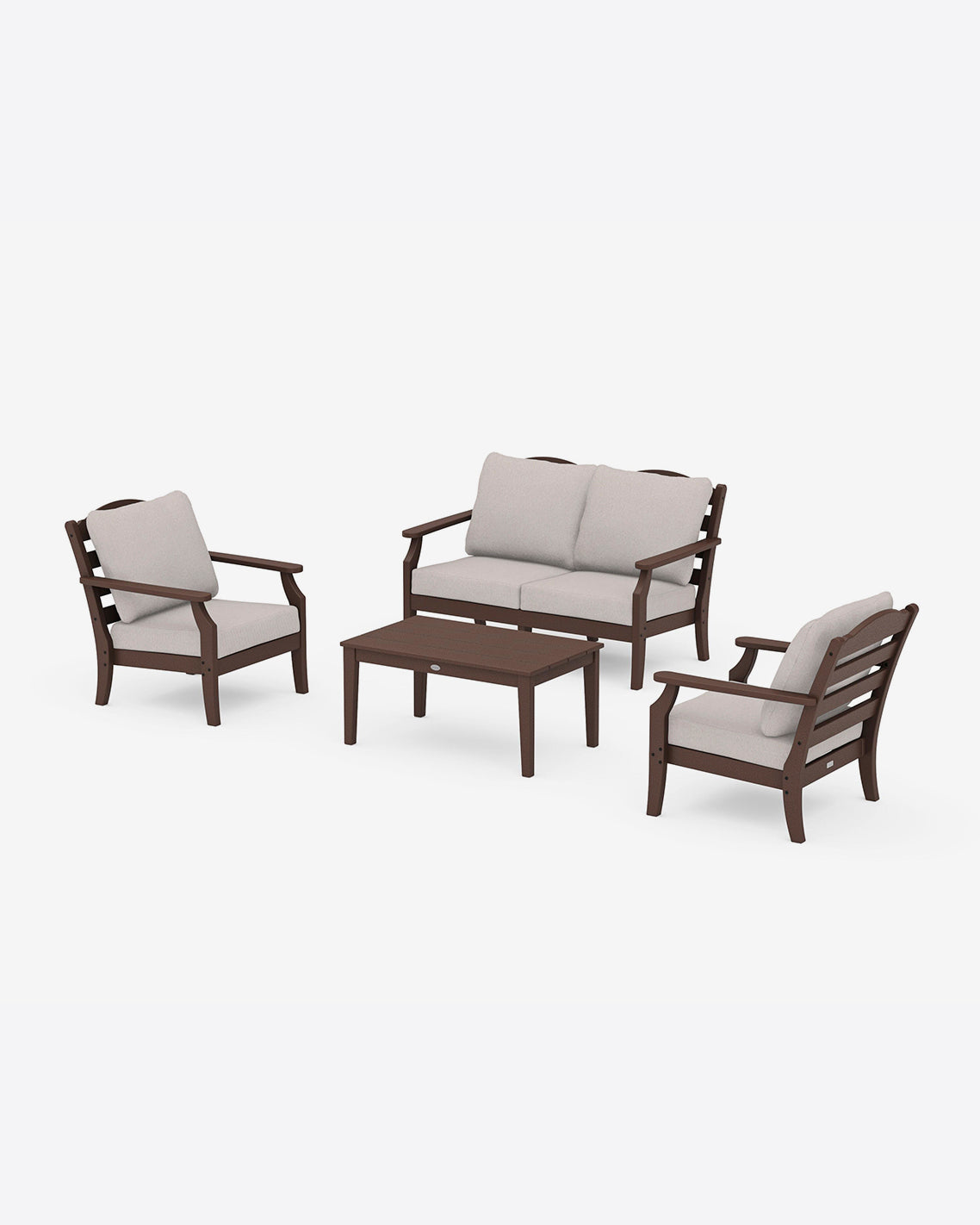 Savannah 4-Piece Seating Set with Loveseat in Blue Mahogany - Draper James