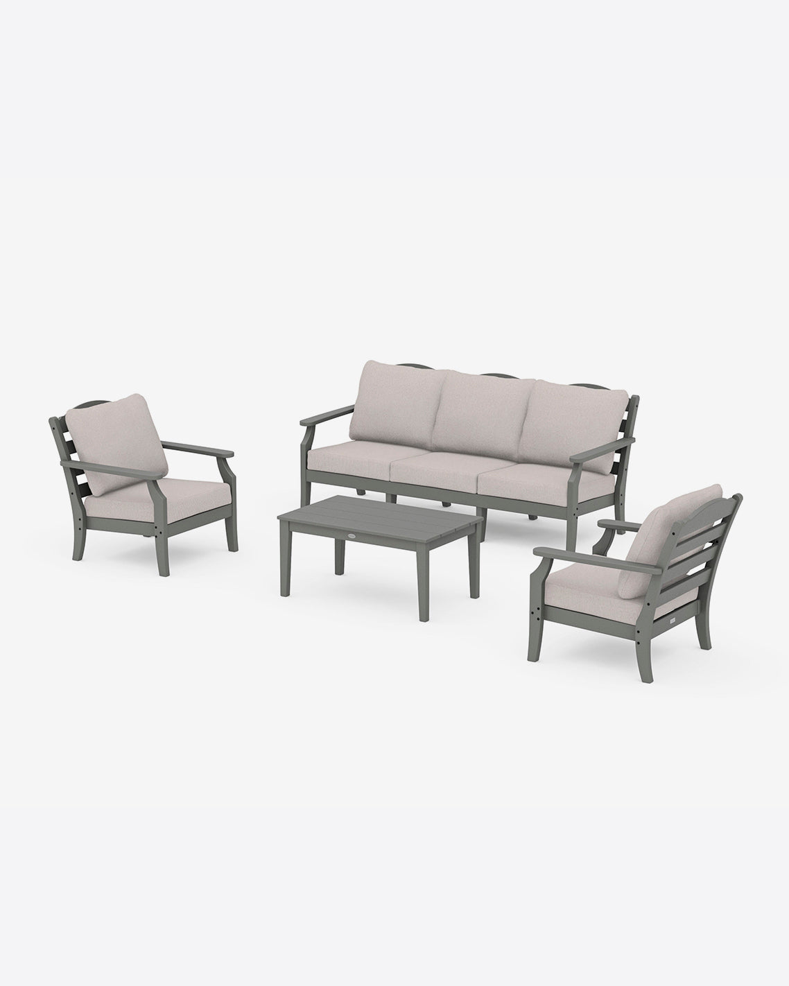 Savannah 4-Piece Seating Set with Sofa in Blue Slate Grey - Draper James