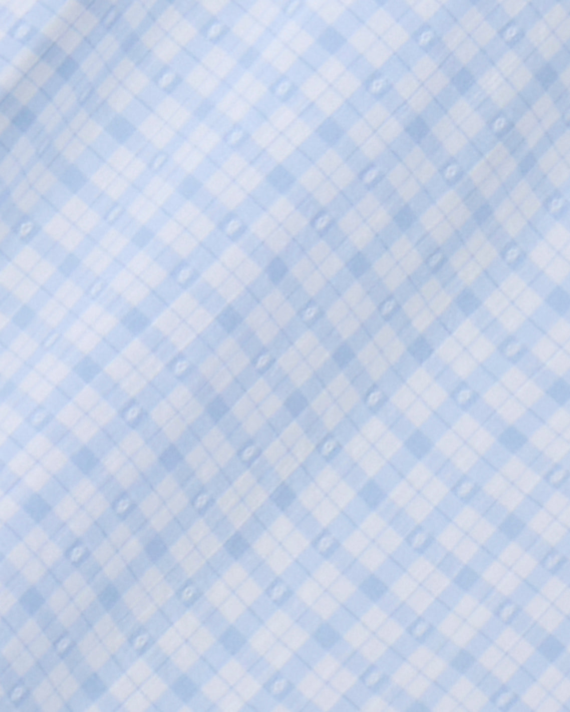 Tie Waist Romper in Cotton Dobby Rompers Blue Gingham - Draper James