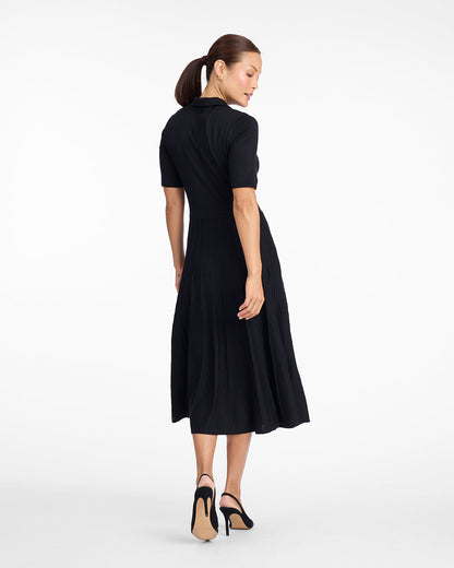 Collared Midi Dress Black - Draper James